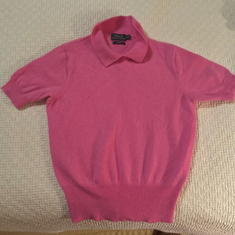 Ralph Lauren, cashmere short sleeve